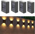 ASLIDECOR Solar Wall Lights UP Down 4 Pack,Illuminate Outdoor Sunlight Sensor Lamp