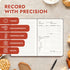 Bakers Recipe Book, Write Your Own Recipes & Record Details, Soft Vegan Leather, 128 Pages