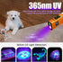 COSMOING 1800 9 Rechargeable EDC Flashlight, Lumens Flat Flashlight Mode with White LED/UV/RGB Modes, Magnetic Clip-on