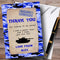 The Card Zoo Blue Army Soldier Camouflage Party Thank You Cards