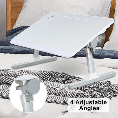 yoakaiax Laptop Desk for Bed, Height & Angle Adjustable Laptop Stand for Bed, Lap- Desk Bed Tray Table, Light Weight