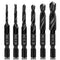 Upgraded 6-Pack Combination Drill & Taps Bit Set, SAE 6542 M2 HSS Steel with Anti-Rust Coating