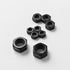 MoyoCodi M6-1 (50 Pack) 304 18-8 Inch Hex Head Nuts, Black Oxide Stainless Steel Hexagon Nuts, Hex Drive, Standard