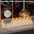 12Pcs Rechargeable Flameless Tea Lights Candles with Charging Station Battery Tea Lights Candles with Remote & Timer