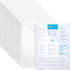 OEBSR 30Pack 3 Hole Punch Clear Plastic Document Folders - Organized Poly Translucent File Jacket for US Letter/A4 Size