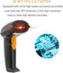 UNIDEEPLY 1D Wired Bar Code Scanners Readers for Computers PC, USB Cable Laser Barcode Handheld, Hand Scanning Label
