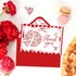 50Pcs 4 6 Inch Whaline That's Amore Thank You Cards Blank Note Cards with Envelopes Stickers Red Pizza Ciao Bambino