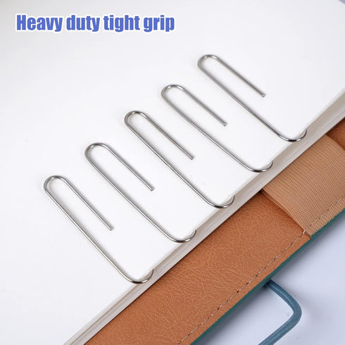 Large Paper Clips, Jumbo 2 Inch Paper Clips, 300 Pcs Smooth Big Paperclips for Office Supplies Silver