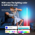 LED RGB Floor Lamp Smart Corner Standing Lamp with Music Sync APP and Remote Control Gaming Light for Bedroom Living