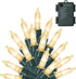 WATERGLIDE 50 LED Outdoor Christmas Lights, 16 FT Battery Operated Mini String