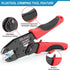 Plustool 6PCS Set Crimping Tool - Ratcheting Wire Crimper - for Heat Shrink, Insulated Nylon, Non-Insulated, Ferrule