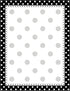 Barker Creek Designer Computer Paper, Black And White Dots, 8.5” x 11”, Decorative Printer Paper, 50 Sheets per Pkg