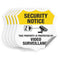SmartSign Protected by Video Surveillance Security Notice Decal Set | Five Pack