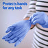 Medline SensiCare Ice Blue Nitrile Exam Gloves, Dark Blue Medium (Pack of 250)