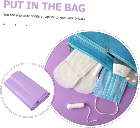 300pcs Beaupretty Menstrual Disposal Pouches for Girls Lightweight Leak Bags for Periods for Privacy for Personal Use