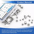 smseace 140Pcs 304 6-Sizes M3/M4/M5/M6/M8/M10 Stainless Steel Acorn Nuts Assortment Kit Bolt Covers Caps