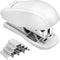 Mini Stapler with Staples, 25 Sheet Capacity, Small Stapler with 640 Standard Staples, Cute Travel Size, White