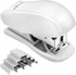 Mini Stapler with Staples, 25 Sheet Capacity, Small Stapler with 640 Standard Staples, Cute Travel Size, White