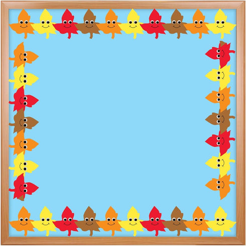 Hygloss Products Happy Leaves Die-Cut Bulletin Board Border – 3 x 36 Inch, 12 Pack