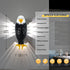vasdaren Bald Eagle Wall Light,with Remote Control,Magnetic Wall Mounted Lamp with Timer Function,Ideal for Bedroom