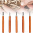 5 Pcs Wood Carving Knife Set, HSS Blades and Quality Wood Handle for DIY Sculpture