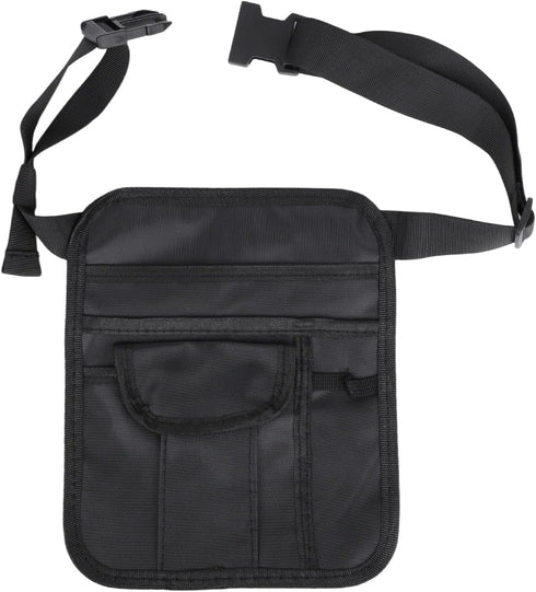 Penitue Server Pouch, Black Oxford Cloth Server Waist Pouch with Belt Versatile Serving