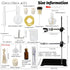 Distillation Apparatus Kit, 100ML Home Micro Distillation, 13pcs Glassware Set