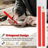 Zonon 100 Pieces Carpenter Pencils, Octagonal Red Hard Black Carpenter Pencils Construction Pencils for Woodworking Marking and Concrete Marking by Zonon