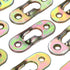 dophee 20Pcs Heavy Duty Metal Keyhole Hangers with Screws, Fasteners for Mirror Photo Frames, 1.46x0.50inch