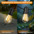 Adirxon 30FT Dimmable S14 Bulbs IP44 LED Outdoor String Lights Shatterproof Weatherproof Hanging Lights for Small Patio