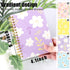 Koogel 8PCS Spiral Notebook Journals - A6 Hardcover Journal Notebooks, 80 Sheets/160 Pages Wirebound Diary Planner