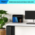 Wood Desktop Letter Tray File Organizer, Paper Storage Mail Sorter with 3 Adjustable Drawer Boards for Home and Office