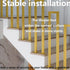 Generic 1.3ft-3.2ft 40cm) Stair Handrail - U-Shaped Iron Stairway Guardrails, Gold, Non-Slip Hand Rails, for Elderly