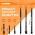 6-Piece Impact Socket Adapter Set for Drill, 10" and 3 , Impact Grade Power Drill Sockets Adapter Set