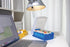 HAN 997-643, A7, Croco Flashcard Index Box. for Learning Vocabulary in an Ingeniously Simple Way, Translucent Blue