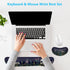 Dapesuom Enlarge Keyboard Wrist Rest, Memory Foam Cushion for Desk Mat Support, Cute Pain Relief Set with Non-Slip Base