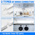1.5FT, 3 3500K/5000K/6500K, 16W 1920LM, 18-inch T8 (2-Pack) CNSUNWAY LED Shop Lights Color Changing Under Cabinet