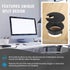 1-3/8" Black Desk Grommet, Plastic Cable Hole Cover for Computer Table Cord Management, 5 Pieces