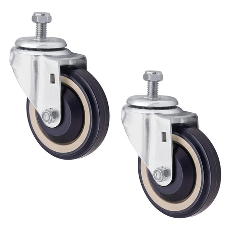 SY America 4" 2 Pack Polyurethane Stepped and Full Tread Face w/Double Ball Bearing