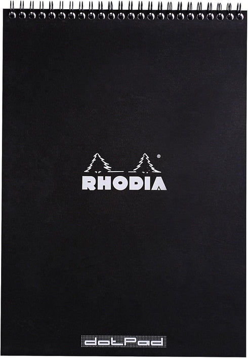 Rhodia Wirebound Notepad, A4, Dot, Black (185039C)