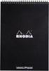 Rhodia Wirebound Notepad, A4, Dot, Black (185039C)