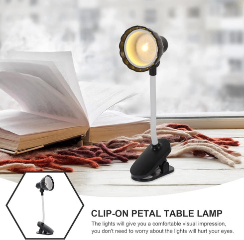 balacoo Clip Book Light Desk Clamp Light Clip on Reading Gooseneck Night Led Desk Clamp Lamp Mini Book Mini Table Lamp