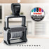 Trodat Numberer Stamp Professional 55510 – 10 Digits, Self Inking, 3/16" (5 mm) Characters, Black Ink
