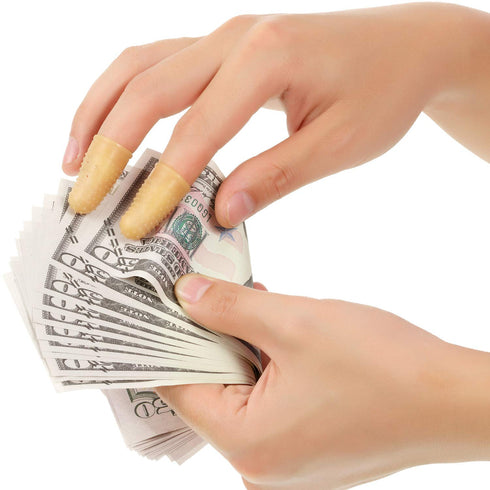 SATINIOR 24 Pieces Rubber Finger Covers for Money Counting, Writing, Sorting, Protectors for Hot Glue Tasks