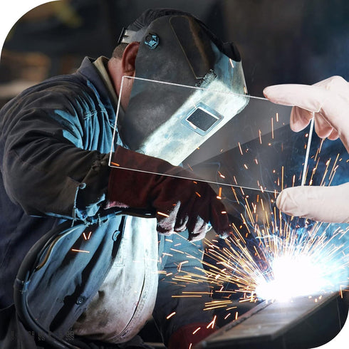 20 Pack 2 x4.25 2x4-1/4 of Welding Helmet Hood Replacement Clear Lens Cover
