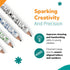 Channie's My First Pencil, Easy-to-Hold Jumbo Pencils for Kids Ages 3-7, White Wooden 2B Fat Pencils, 2 Pack + Sharpener