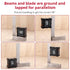 4PCS 2, 3, 4 6 inch 90-Degree Set XUNTOP Machinist Square and Squares Combinations, Right Angle Engineer Hardened Angle