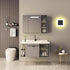 10W Non-Dimmable 3000K Kawell Square Acrylic LED Wall Sconce Hardwired Black Wall Light Fixture for Bedroom, Living