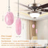 LFERS 2 12" LEFERS Ceiling Fan Pull Chain, Pieces Natural Gemstone Pendants with Ceiling Fan Chain Extender
