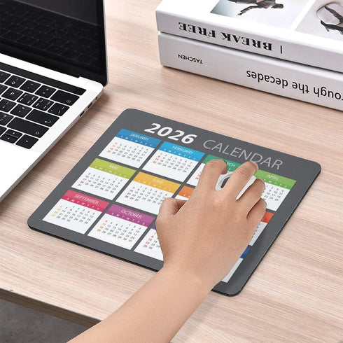 Akcdone 2026 Mouse Pad Calendar,Computer Mouse Pads Calendars Non-Slip Rubber Desk Mat Mousepad Gaming Office Keyboard